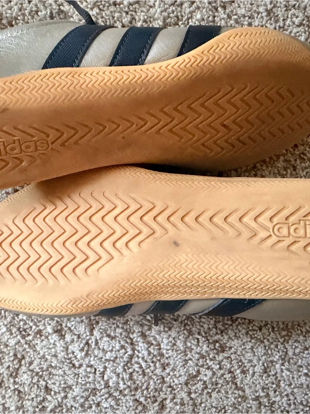 adidas  Metallic Gold Sneakers with Black Stripes